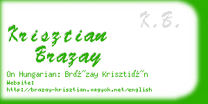 krisztian brazay business card